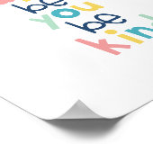 Sei froh, dass du eine nette Typografie-Mauer bist Poster (Ecke)