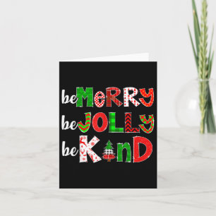 Sei froh, dass du Jolly freundlicher Weihnachtsleh Karte