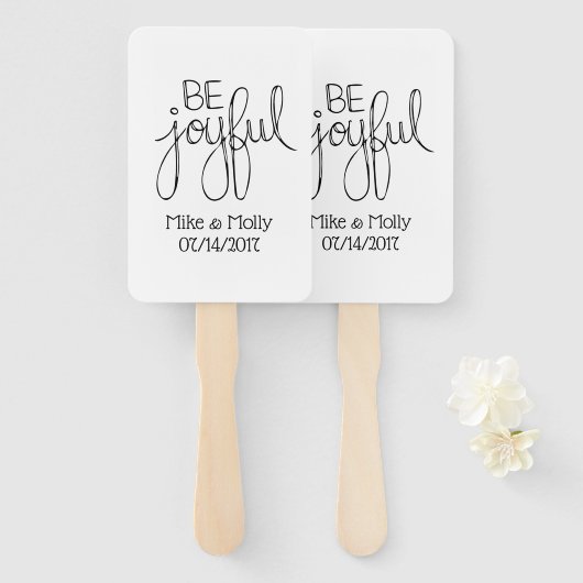 Sei froh fächer (Vorne und Hinten)