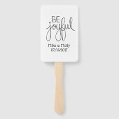 Sei froh fächer (Rückseite)