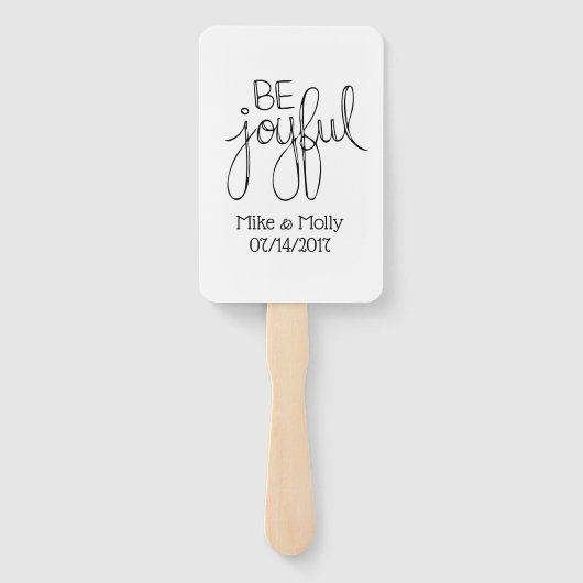 Sei froh fächer (Rückseite)