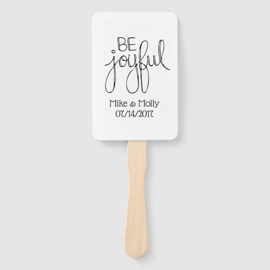 Sei froh fächer (Vorderseite)