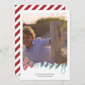 Sei froh Foto Weihnachten Urlaub wünscht Red Blue (Vorne/Hinten)