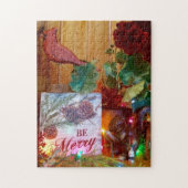 Sei froh Kardinal Puzzle (Vertikal)