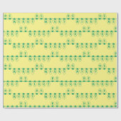 Sei froh, Lights Green Geschenkpapier (Flach)
