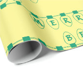 Sei froh, Lights Green Geschenkpapier (Rolleneckpunkt)