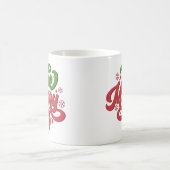 Sei froh Retro Groovy Weihnachtsfeiertage Kaffeetasse (Mittel)