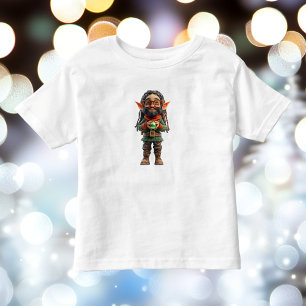 Sei froh über das Weihnachtself-Kleinkind-T-Shirt Kleinkind T-shirt