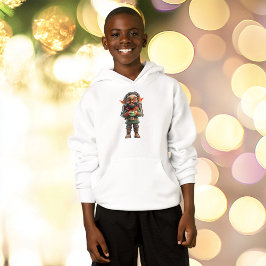 Sei froh über den Weihnachtself-Jungen Hoodie