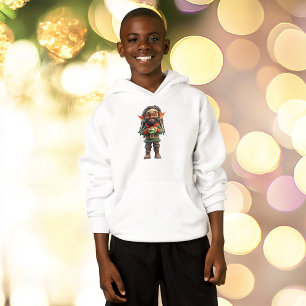 Sei froh über den Weihnachtself-Jungen Hoodie