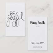 Sei froh visitenkarte (Vorne/Hinten)