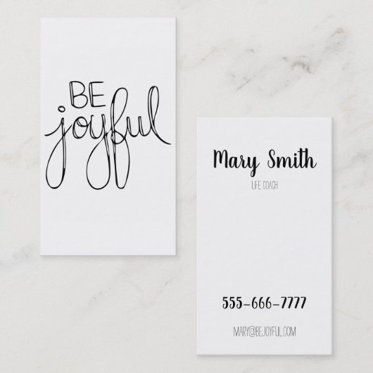 Sei froh visitenkarte (Vorne/Hinten)