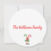 Sei froh | Wasserfarbe Candy Cane Weihnachten (Rückseite)