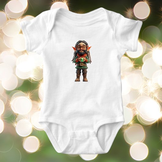 Sei froh Weihnachts Elf Baby Bodysuit Baby Strampler