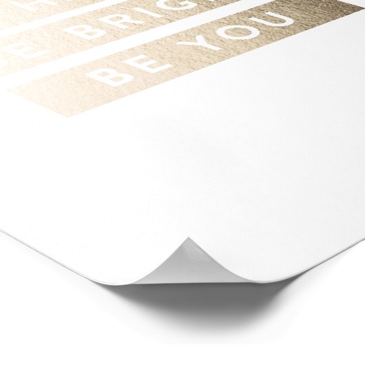 Sei froh, wenn du Foil Art Print spielst Poster (Ecke)