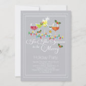 Sei frohe Ferien Cocktail Party Einladung (Vorderseite)