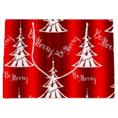 Sei frohe rote Weihnachten Große Geschenktüte (Vorderseite)