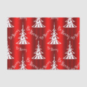 Sei frohe rote Weihnachten Seidenpapier (Vorderseite)