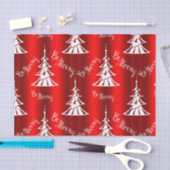 Sei frohe rote Weihnachten Seidenpapier (Handwerk)