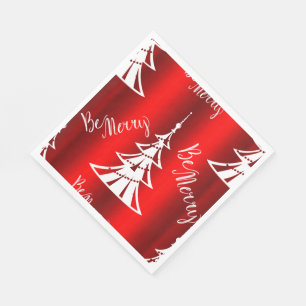 Sei frohe rote Weihnachten Serviette