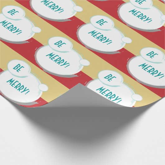 Sei frohe Weihnachten Geschenkpapier (Ecke)