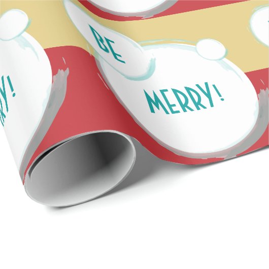 Sei frohe Weihnachten Geschenkpapier (Rolleneckpunkt)
