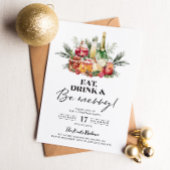 Sei frohe Weihnachtsgetränke Party Einladung