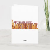 Sei frohe Weihnachtskarte! Feiertagskarte (Rückseite)