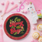 Sei fröhlich Bleibe gemütliche Weihnachten Pappteller (Party)