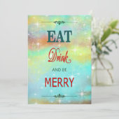 Sei fröhlich feiertagskarte (Stehend Vorderseite)