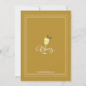 Sei fröhlich Holiday Cocktail Party Einladung (Rückseite)