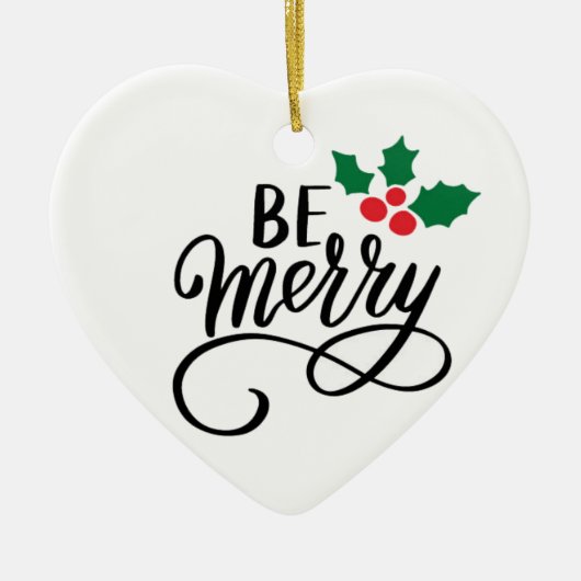 Sei fröhlich keramik ornament (Vorne)