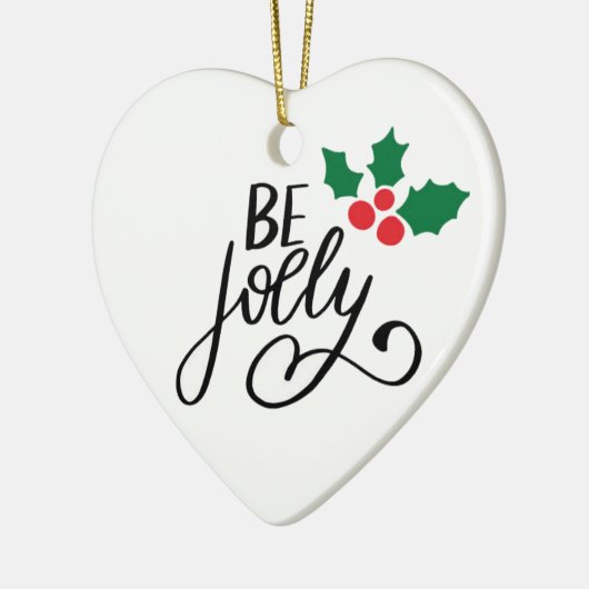 Sei fröhlich keramik ornament (Links)