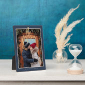 Sei fröhlich | Modern Couple Christmas Foto Keepak Fotoplatte (Seite)