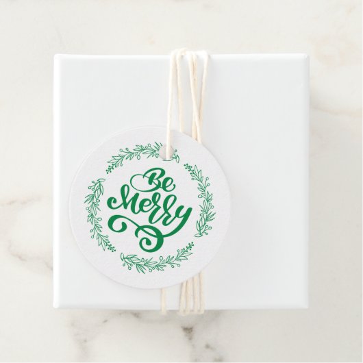 Sei fröhlich | Name hinzufügen Geschenkanhänger (Beispiel)