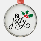 Sei fröhlich ornament aus metall (Vorne)