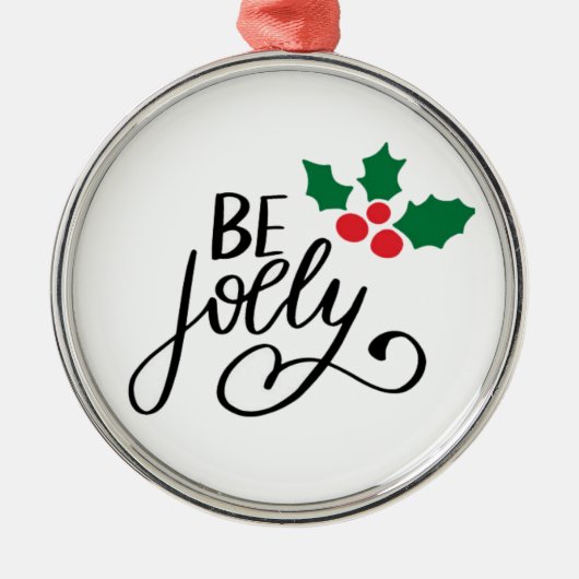 Sei fröhlich ornament aus metall (Vorne)