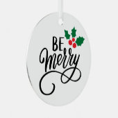 Sei fröhlich ornament aus metall (Vorderseite Rechts)