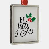 Sei fröhlich ornament aus metall (Rechts)