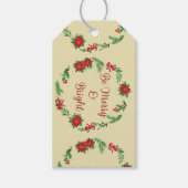 Sei fröhlich und hell geschenkanhänger (Vorderseite)