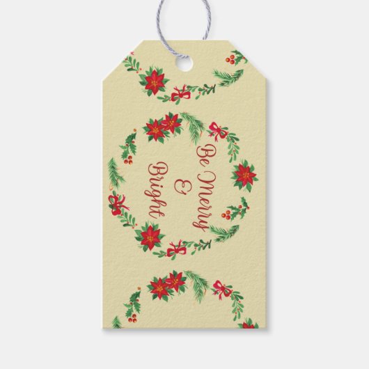 Sei fröhlich und hell geschenkanhänger (Vorderseite)