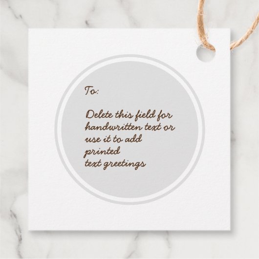 Sei fröhlich und hell Niedlicher Wild BEARS Winter Geschenkanhänger (Rückseite)