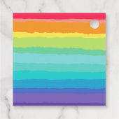 Sei fröhlich und hell Rainbow Custom Weihnachts-Pa Geschenkanhänger (Rückseite)