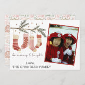 Sei fröhlich und hell Weihnachten Foto (Vorne/Hinten)