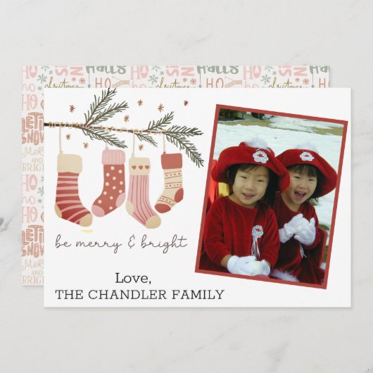 Sei fröhlich und hell Weihnachten Foto (Vorne/Hinten)