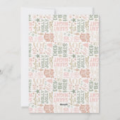 Sei fröhlich und hell Weihnachten Foto (Rückseite)