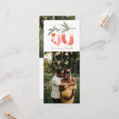 Sei fröhlich und hell Weihnachten Vertikal 2 Foto Karte (Vorderseite/Rückseite Beispiel)