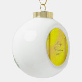 Sei fröhlich und schneebraun Snowflake Ornament (Links)