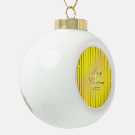 Sei fröhlich und schneebraun Snowflake Ornament (Links)