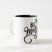 Sei fröhlich zweifarbige tasse (Vorderseite Links)